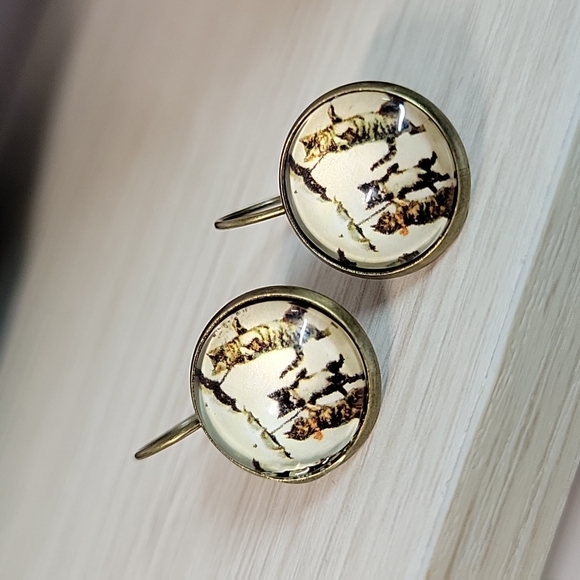 Kittens with Umbrellas Drop Earrings - Picture 5 of 5